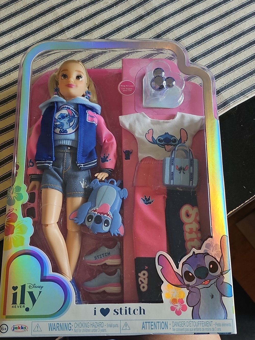 Disney ILY 4EVER I ♥ Stitch Kids Doll - Pink & Blue